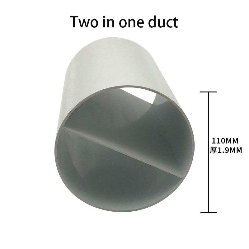 custom pvc plastic profiles duct pipe for ventilation system