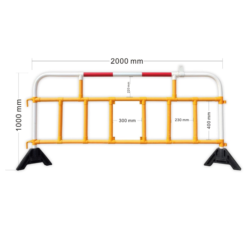 Pedestrian barrier for concerts, sporting events and parades plastic barricade PVC parking lot barrier vehicle road barrier