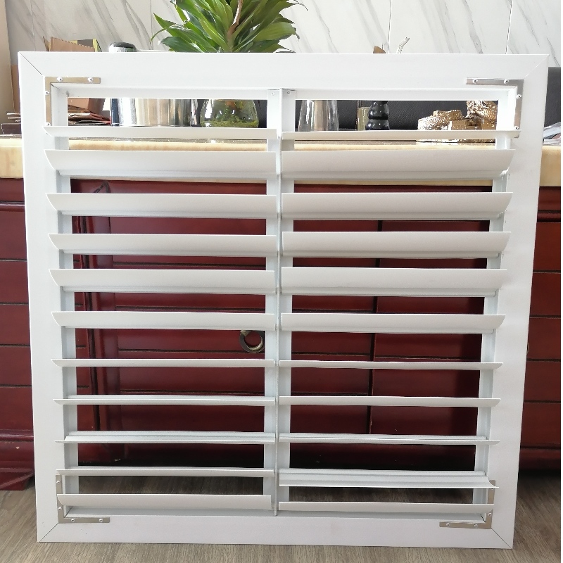Energy-effective PVC blinds plastic shutters Ventilation PVC Louvers for exhaust fan