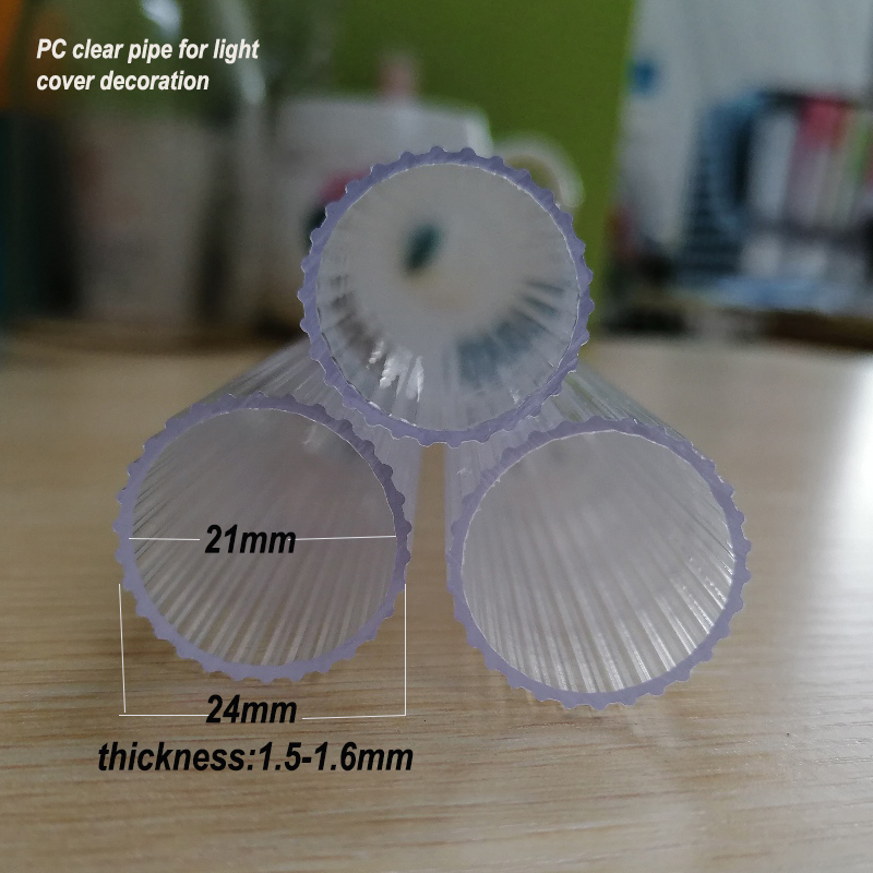 Dual-color Co-extrusion Polycarbonate extrusion lampshade clear Led lighting cover profiles