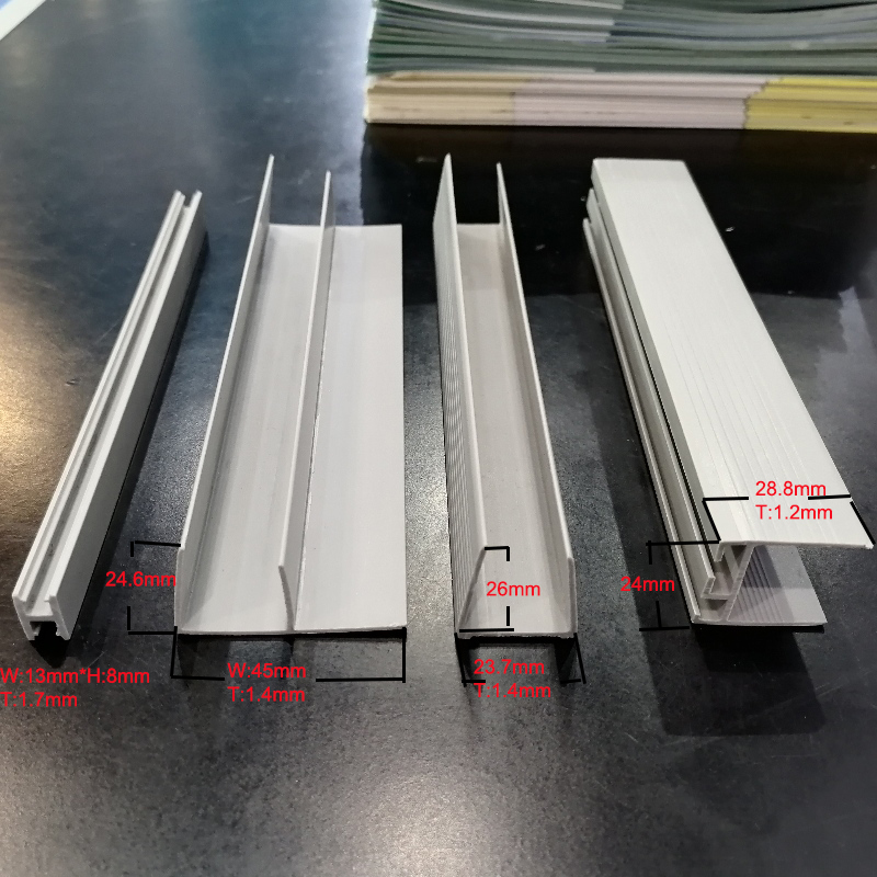 High strength compound duct installation construction special duct plane flange strips PVC U flange for duct for ventilation system