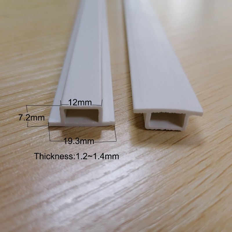 Custom PVC strip PVC hollow strip extruded plastic strip for building material