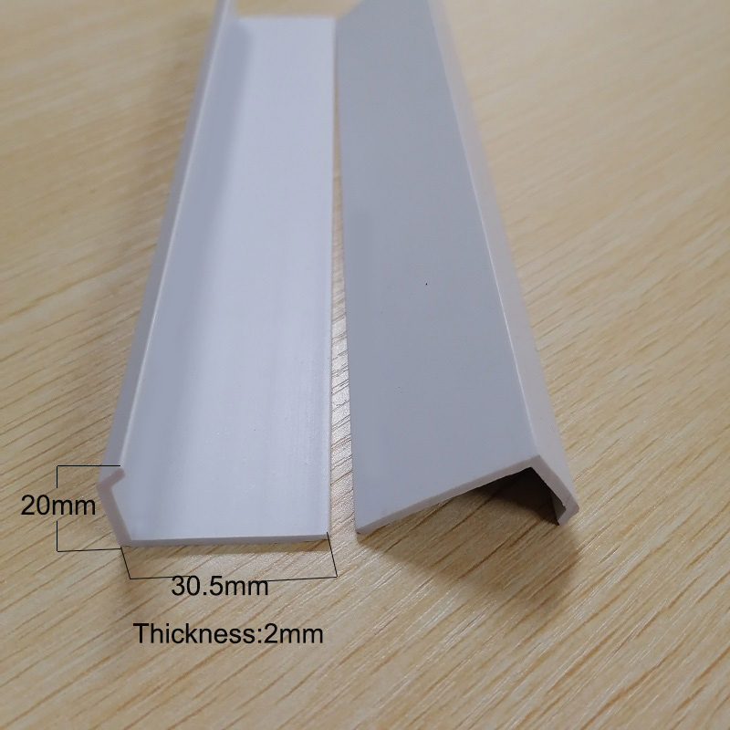 pvc Plastic l shaped channel profile pvc protection sections trim  Angle Trim