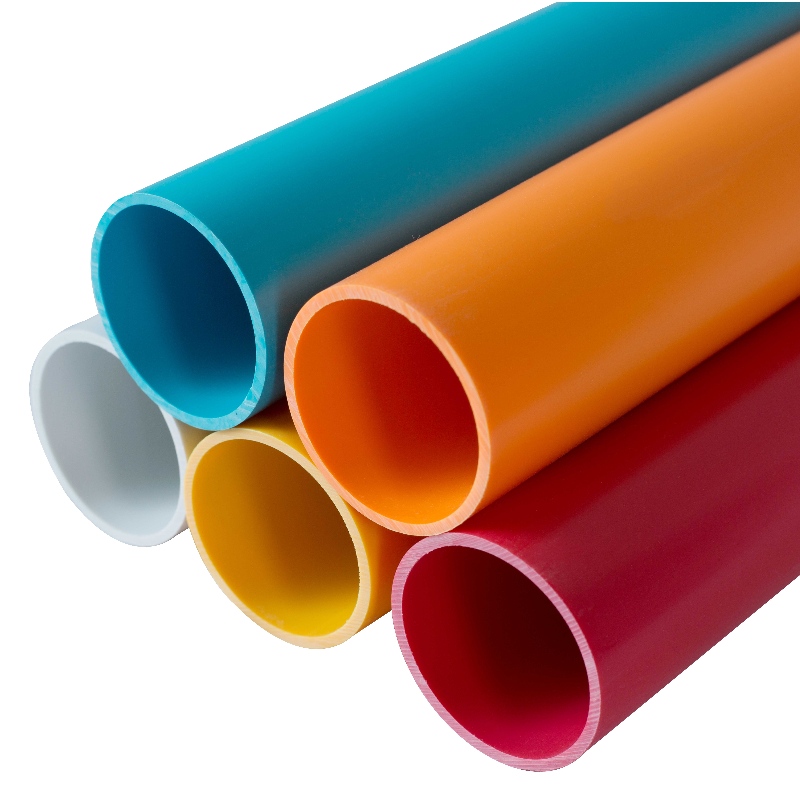 Custom PVC pipe Extruded Plastic PVC Tubing Rigid PVC plastic pipe exporter from China