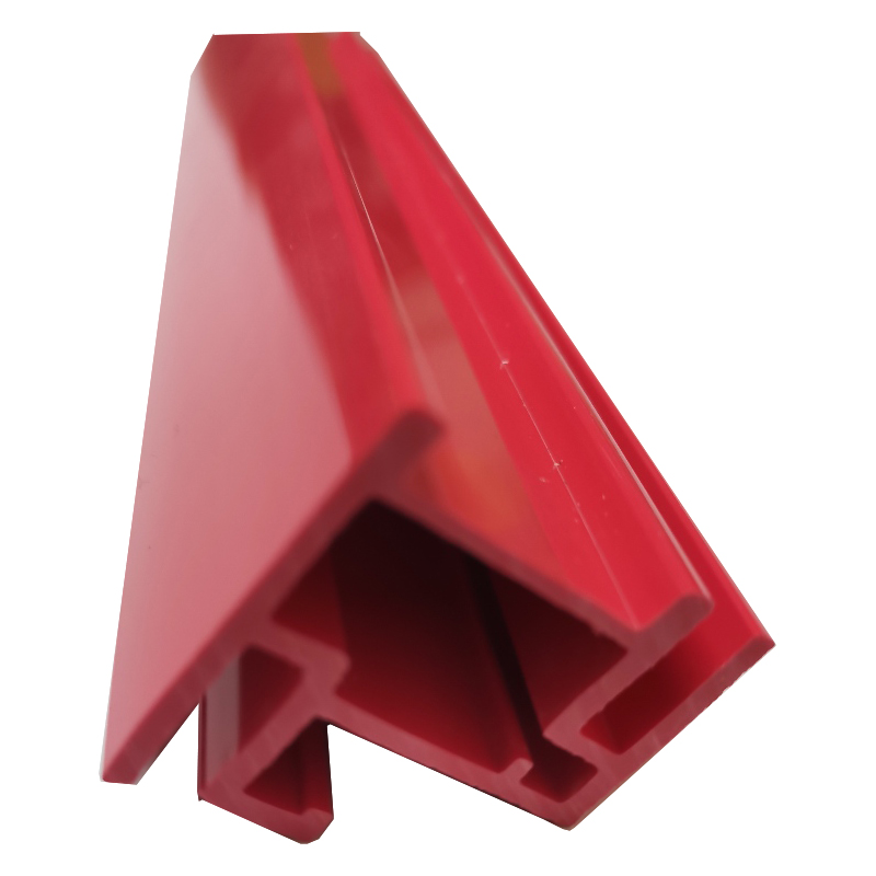 custom plastic profile red color PVC picture frames strip plastic profile section