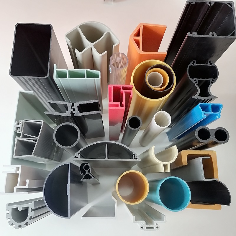 Co-extruded PP PC PP ABS HIPS plastic pvc extrusion rectangular square hollow pipe pvc tube