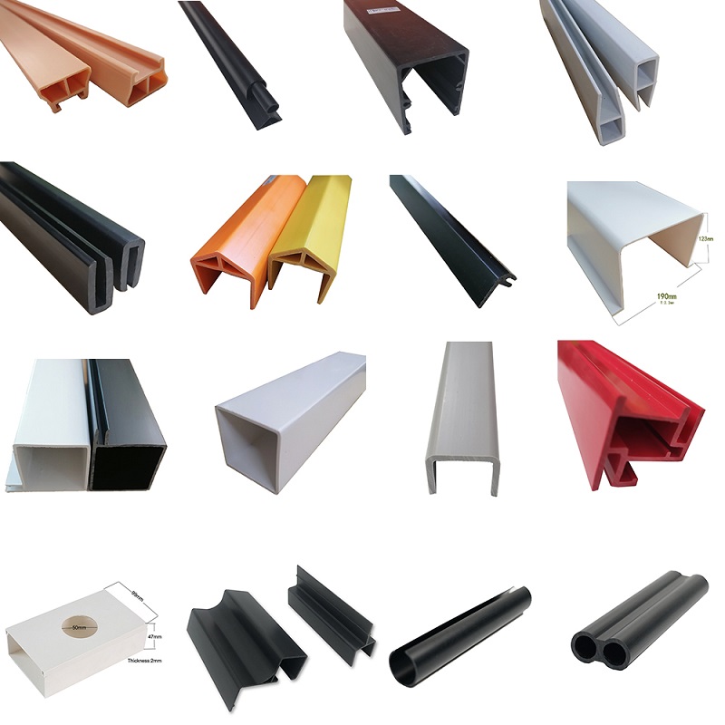 Co extruded PP PC PP ABS HIPS plastic pvc extrusion rectangular